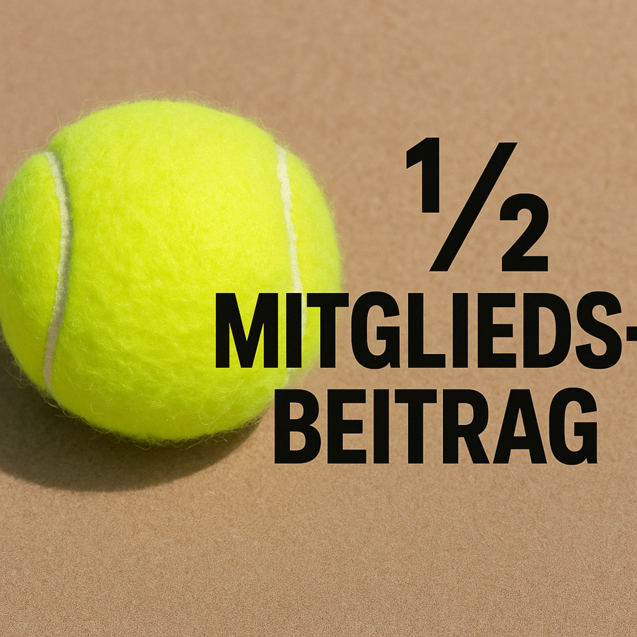 1/2 Mitgliedsbeitrag ab Ferienbeginn